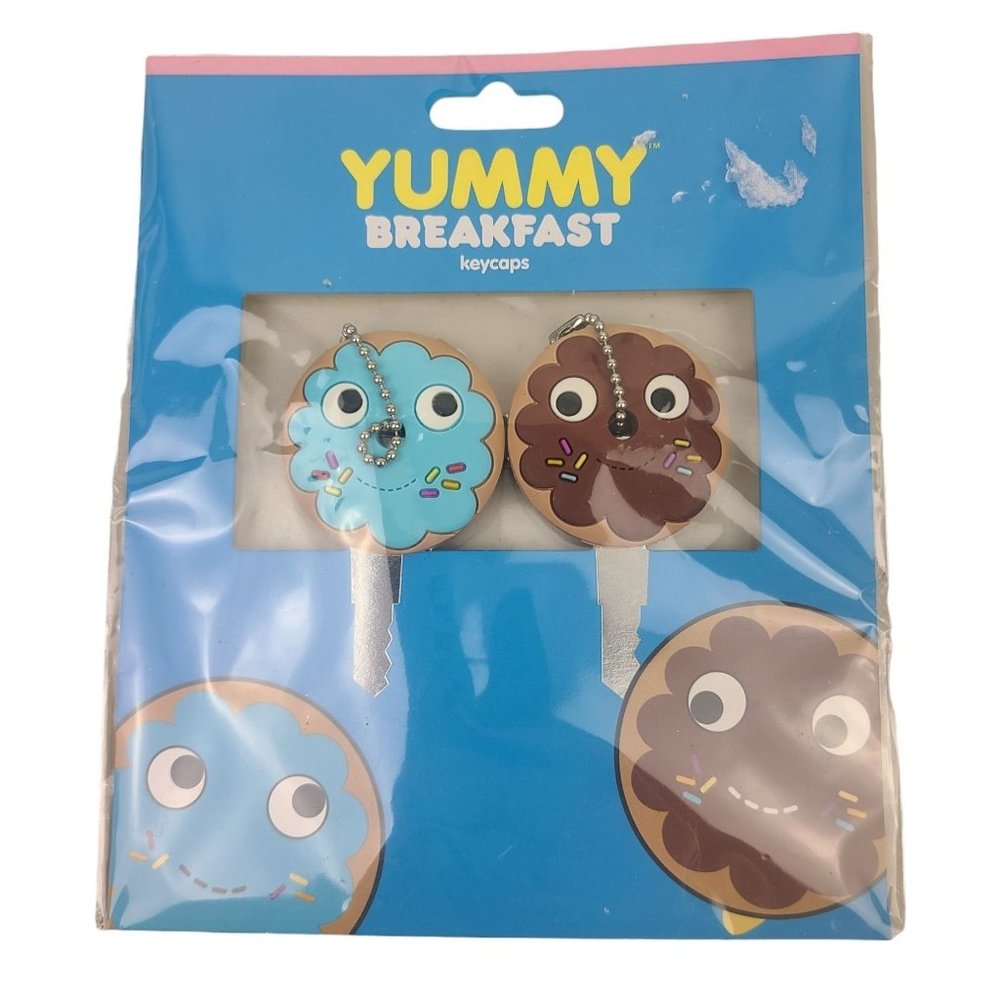 Kidrobot Yummy Breakfast Keycaps Doughnuts Sealed NEW Vintage